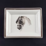 vide poche cheval peint main fleur de porcelaine paris